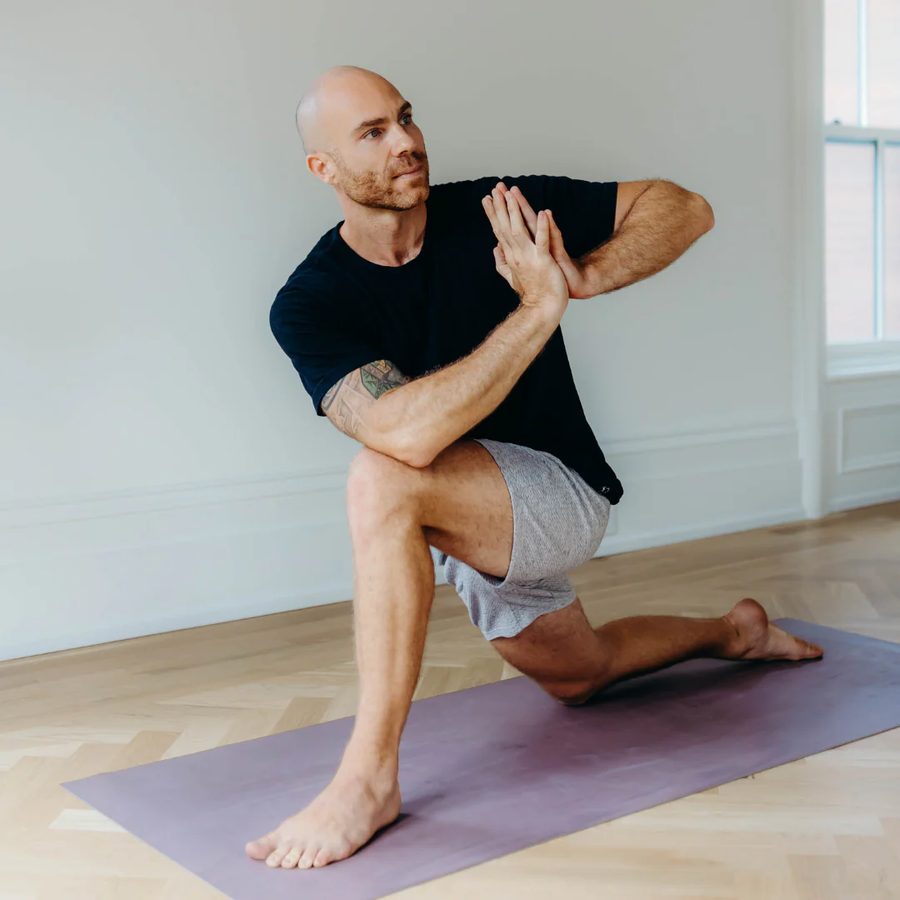 Seated bound posture with steady breath