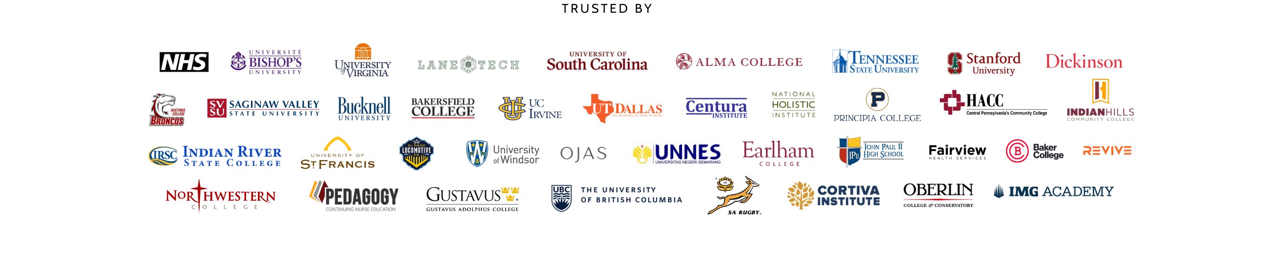 Trusted by leading educational institutions